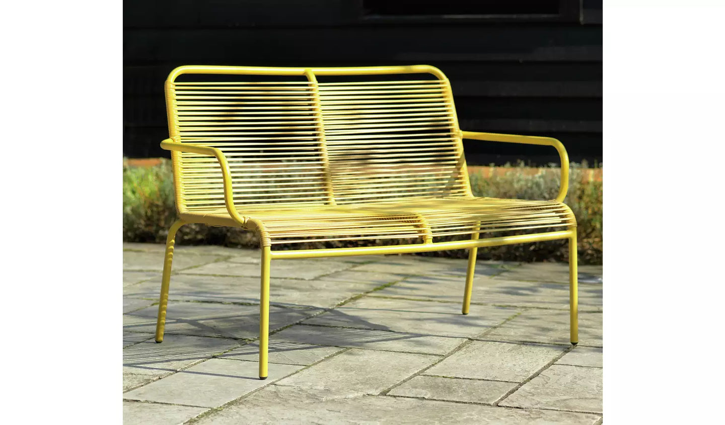 Habitat Ipanema 2 Seater Rattan Effect Garden Bench